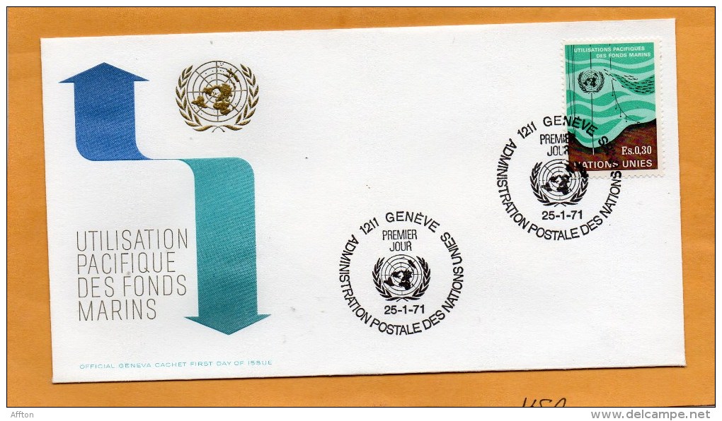 United Nations Geneve 1971 FDC - FDC