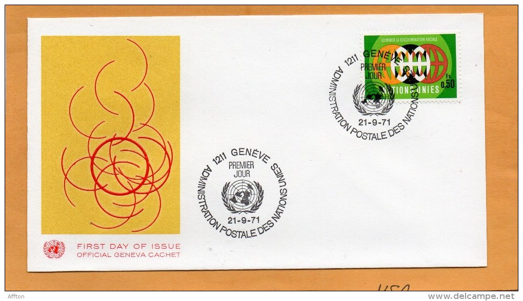 United Nations Geneve 1971 FDC - FDC