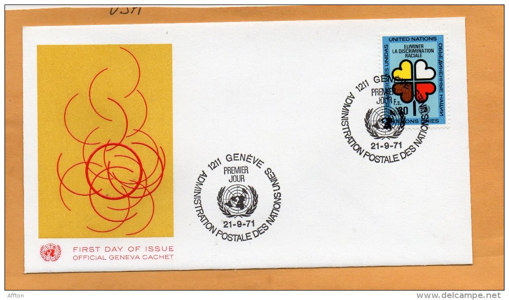 United Nations Geneve 1971 FDC - FDC