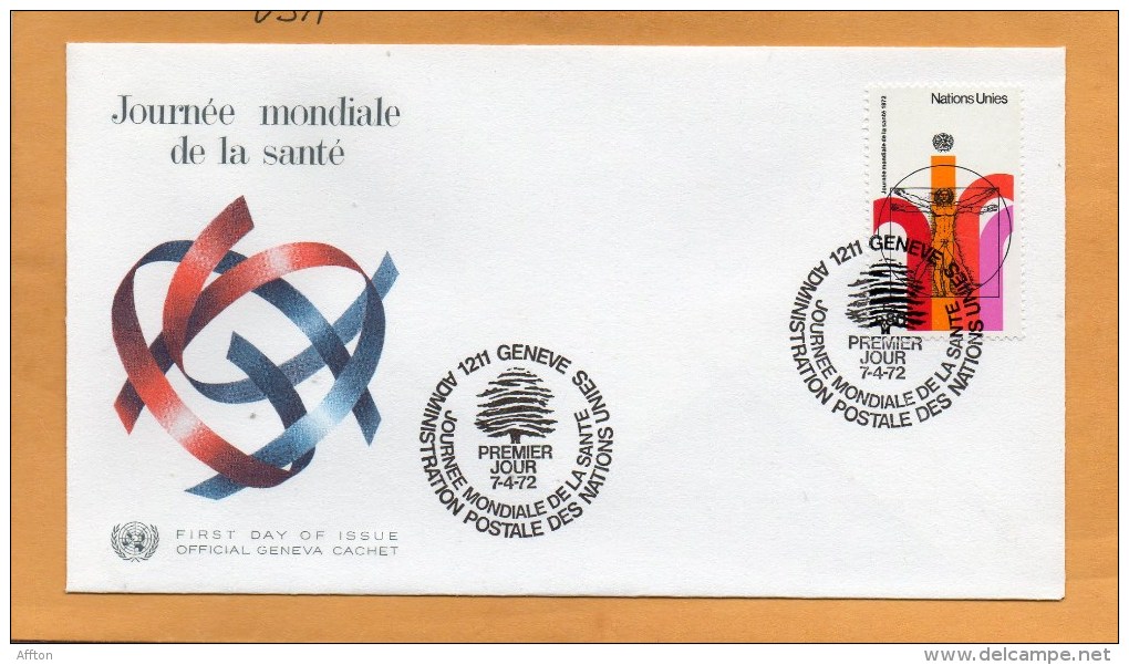 United Nations Geneve 1972 FDC - FDC