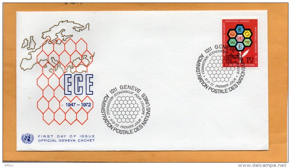 United Nations Geneve 1972 FDC - FDC