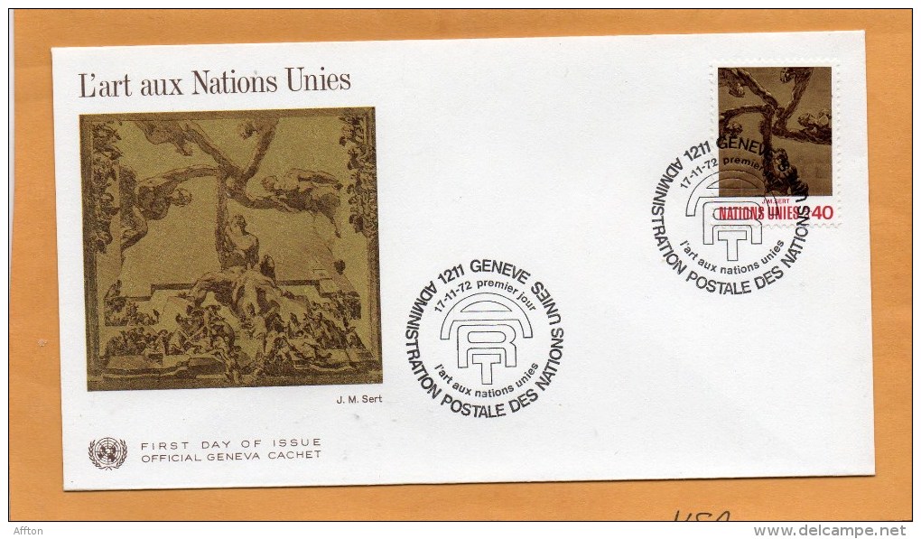 United Nations Geneve 1972 FDC - FDC