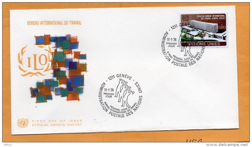 United Nations Geneve 1974 FDC - FDC