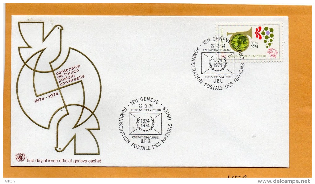 United Nations Geneve 1974 FDC - FDC