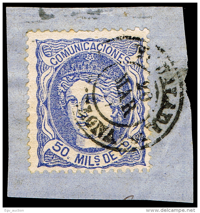 BARCELONA - EDI O 107 - MAT. FECH. T.II  \"IGUALADA\ - Used Stamps