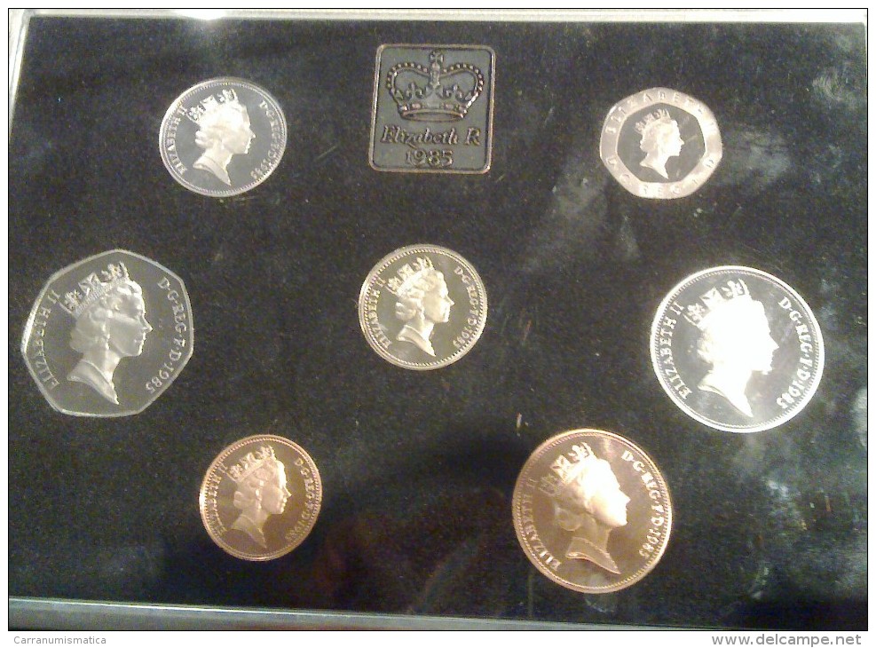 GRAN BRETAGNA 1985 UNITED KINGDOM ROYAL MINT PROOF SET - Mint Sets & Proof Sets