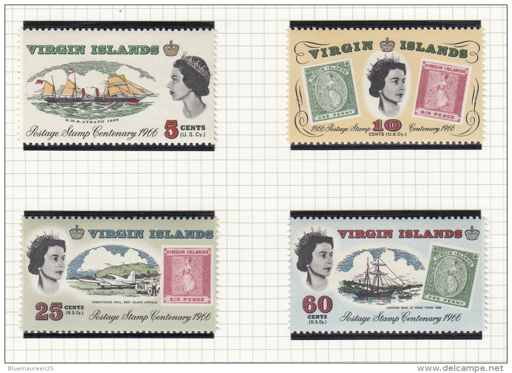 BRITISH VIRGIN ISLANDS - STAMP CENTENARY - Britse Maagdeneilanden