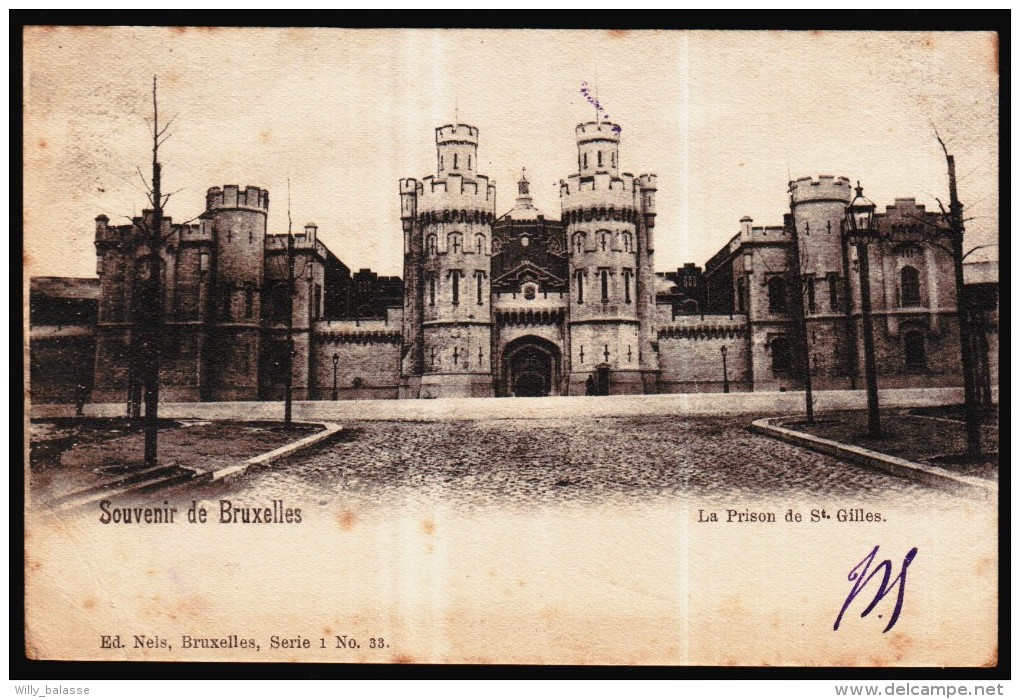 Souvenir De BRUXELLES - Brussel - La Prison De Saint Gilles - St Gillis  1900  // - St-Gilles - St-Gillis