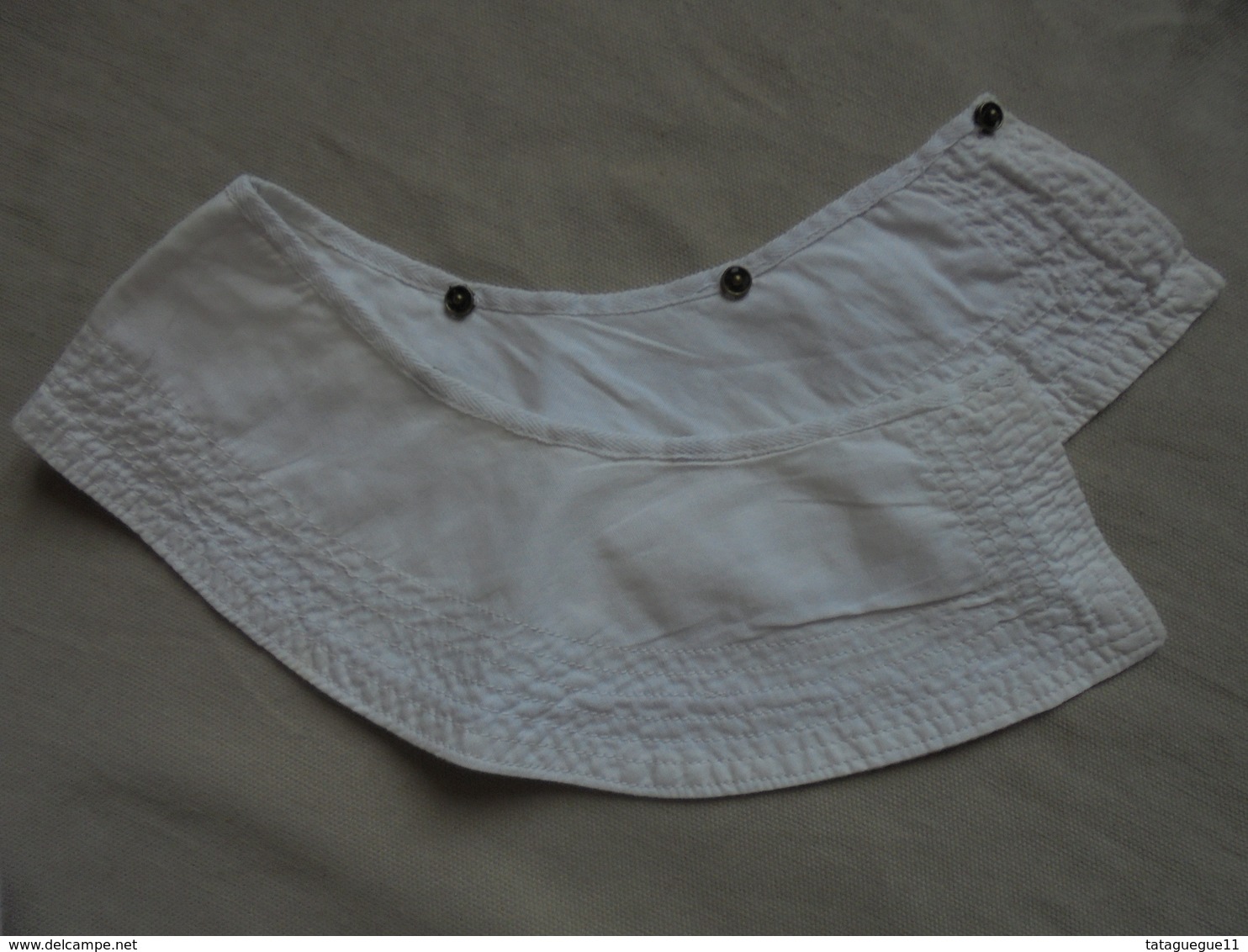 Ancien - Col Pour Chemise ou Robe Femme/fillette En Coton Blanc - Andere & Zonder Classificatie