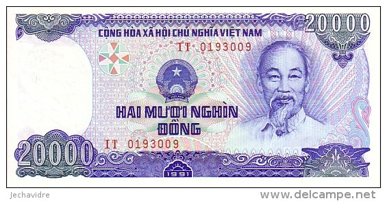 VIET-NAM   20 000 Dong  Emission De 1991   Pick 110 A     ***** BILLET  NEUF  ***** - Vietnam
