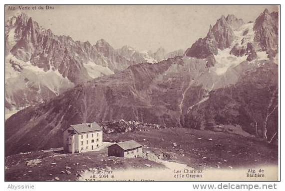 SUISSE - PLAN PRAZ - D9 585 - LES CHARMOZ ET LE CREPON - AIG. DE BLAITIERE -AIG. VERTE ET DU DRU - Pas D´éiteur - La Praz