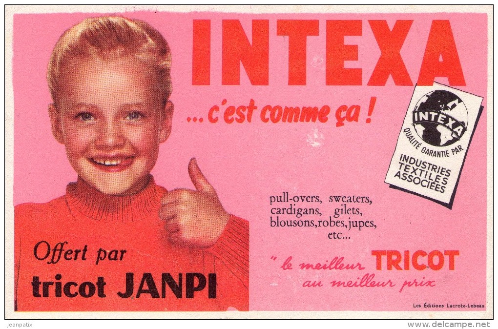 BUVARD - TEXTILE - INTEXA - Offert Par Tricot JANPI - Farm