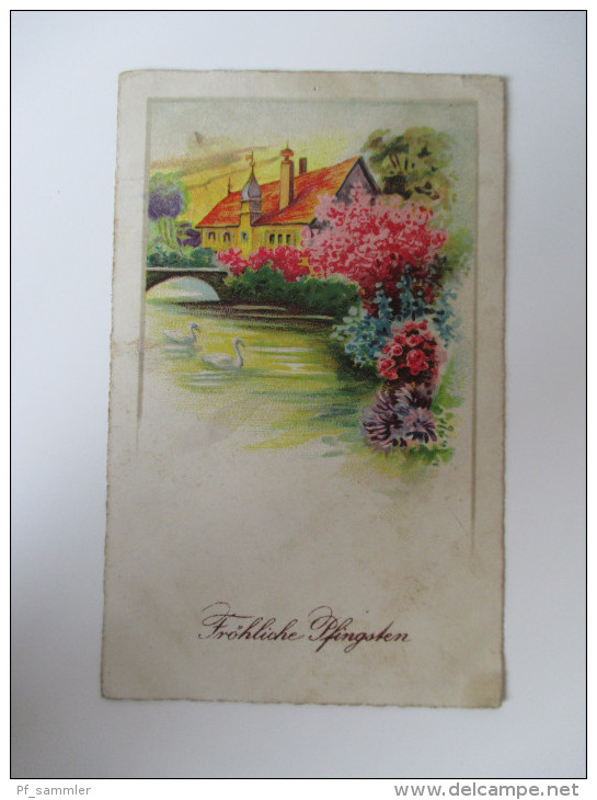 AK / Bildpostkarte / Künstlerkarte 23.5.1931 "Fröhliche Pfingsten" 1357-2 Import - Pentecost