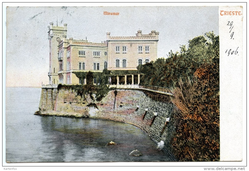 Triest, Trieste, Miramar, Miramare, M.M.T. Nr. 127, 29.9.1906 - Trieste