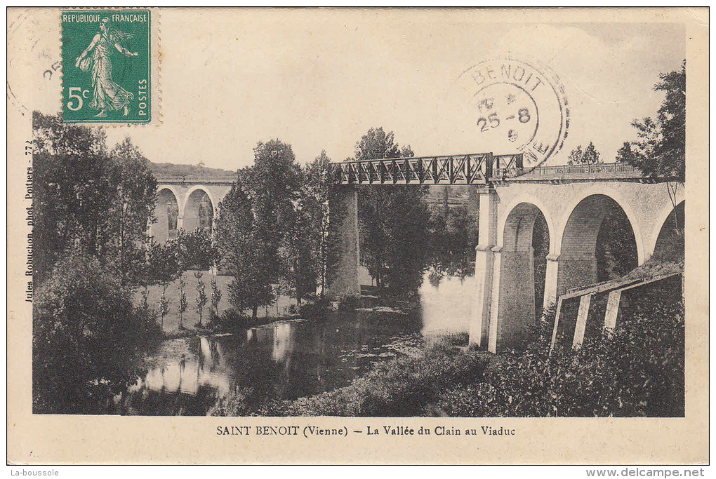86 SAINT BENOIT - La Vallée Du Clain Au Viaduc - Saint Benoit