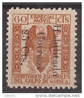 GUI259E-L4130TSC.Guinee .GUINEA ESPAÑOLA.FISCALES .1939/41.(Ed  259E)sin Goma.RARO.MAGNIFICO - Officials