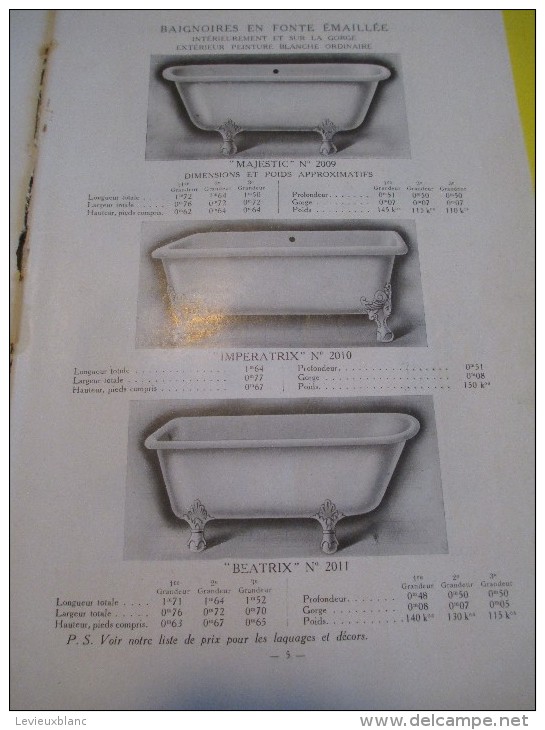 Appareils Sanitaires/ Compagnie Anglaise/The Paris Earthenware C° Ltd/LONDON/1930  (1924)       CAT54 - Catalogues