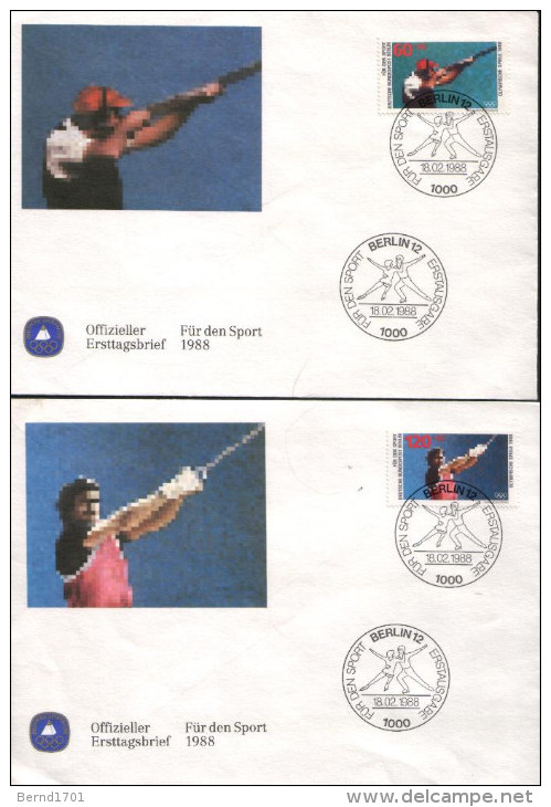 Germany / Berlin - Mi-Nr 801 + 803 FDC (V762)- - 1981-1990