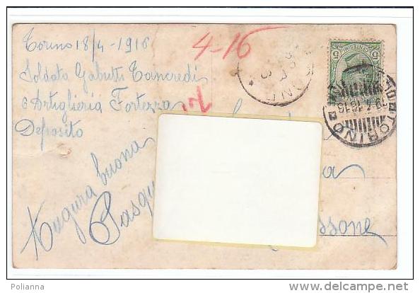 PO7072# TORINO - MONUMENTO A GIUSEPPE GARIBALDI - RISORGIMENTO  VG 1916 - Autres Monuments, édifices