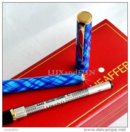 Sheaffer Fashion 284 Tartan Roller Pen - Penna Roller - Never Used - Schreibgerät