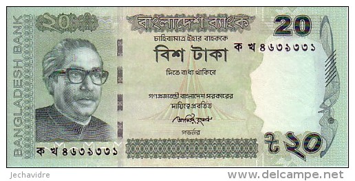 BANGLADESH   20 Taka  Emission De 2012        ***** BILLET  NEUF ***** - Bangladesh