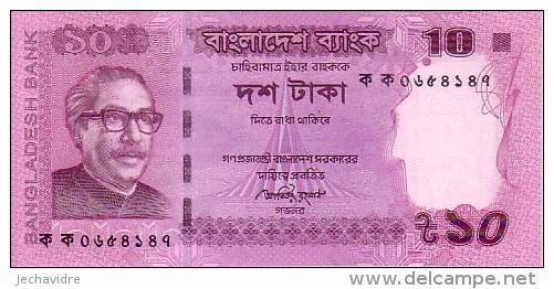 BANGLADESH   10 Taka  Emission De 2012        ***** BILLET  NEUF ***** - Bangladesch