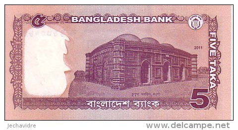 BANGLADESH   5 Taka  Emission De 2011        ***** BILLET  NEUF ***** - Bangladesh