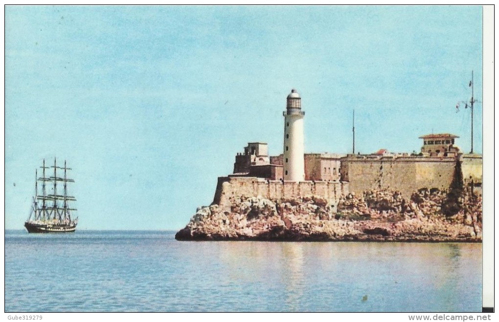 C UBA 1985 &ndash; FDC TARJETA POSTAL &ldquo;CASTILLO DEL MORRO &ndash; Y FARO &ldquo; PRE-STAMPED 13 CESPAMER &rsquo;85 - Cartes-maximum