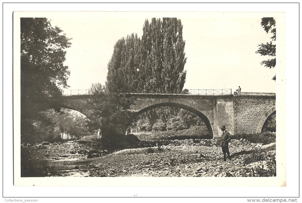 Cp, 63, Saint-Germain-Lembron, Le Pont Sur La Couze, écrite - Saint Germain Lembron