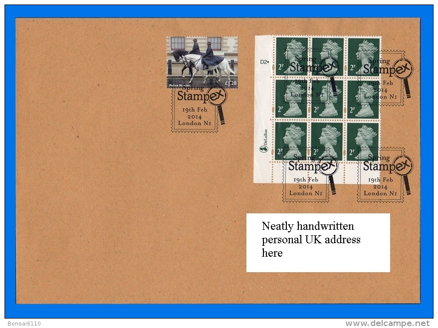 GB 2014-0010, Stampex Spring Cover - Lettres & Documents