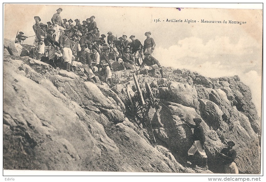 Chasseurs Alpins Artillerie Alpine - Manoeuvres De Montagne - écrite TB - Manoeuvres