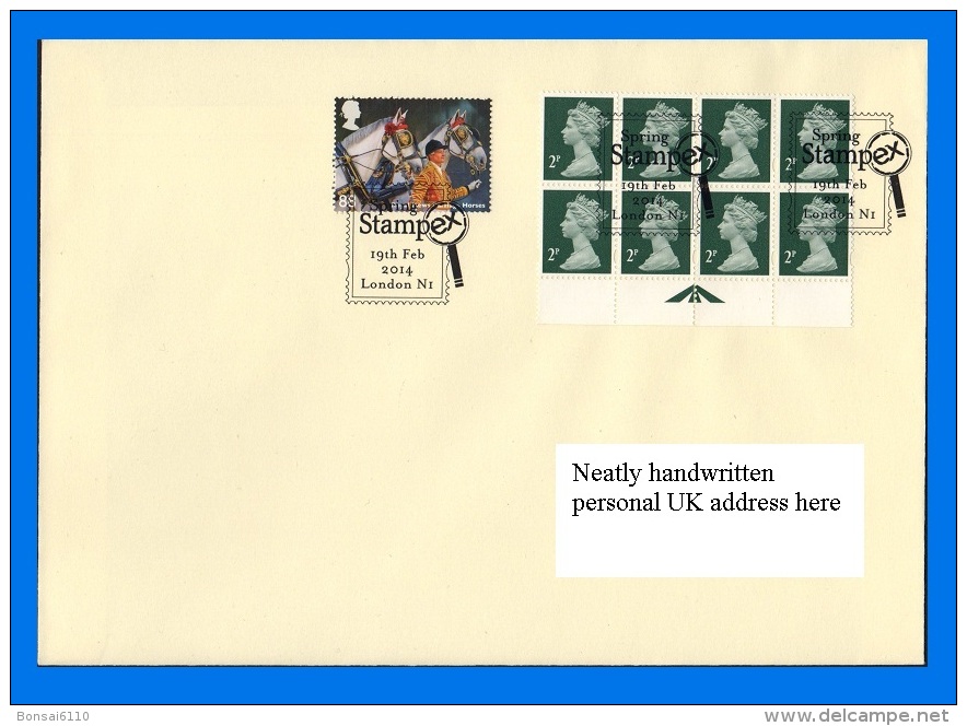 GB 2014-0016, Stampex Spring Cover - Lettres & Documents