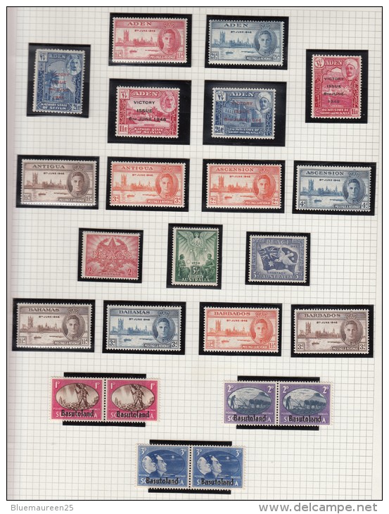 VICTORY 1945 - 1946 - Unused Stamps