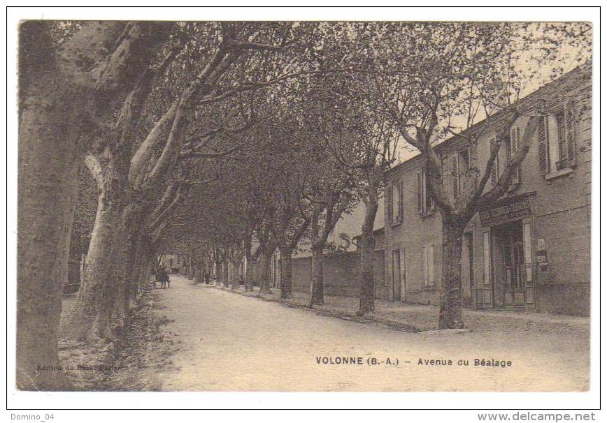 Cpa Du 04-VOLONNE- Avenue Du Bèalage - Sonstige & Ohne Zuordnung