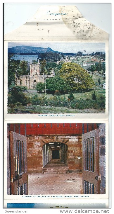 Port Arthur & Eaglehawk Neck  11 Picture Lettercard Nucolorview Moorabbin Victoria Front & Back Shown - Port Arthur