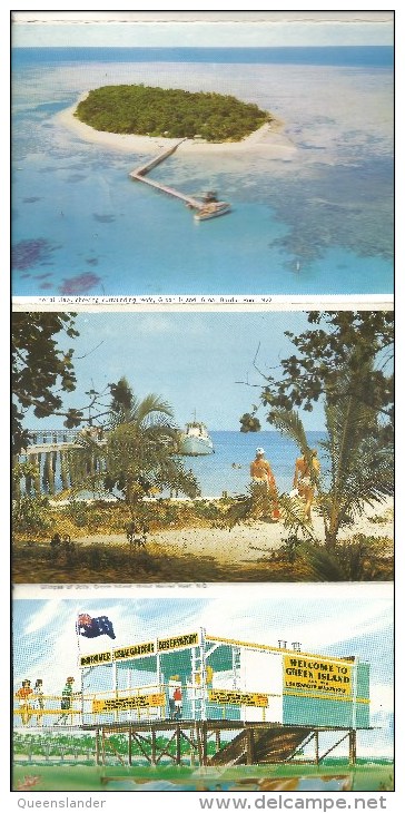 Green Island N.Q. On The Great Barrier Reef Lettercard 11 Views Murray Views  Front & Back Shown - Great Barrier Reef
