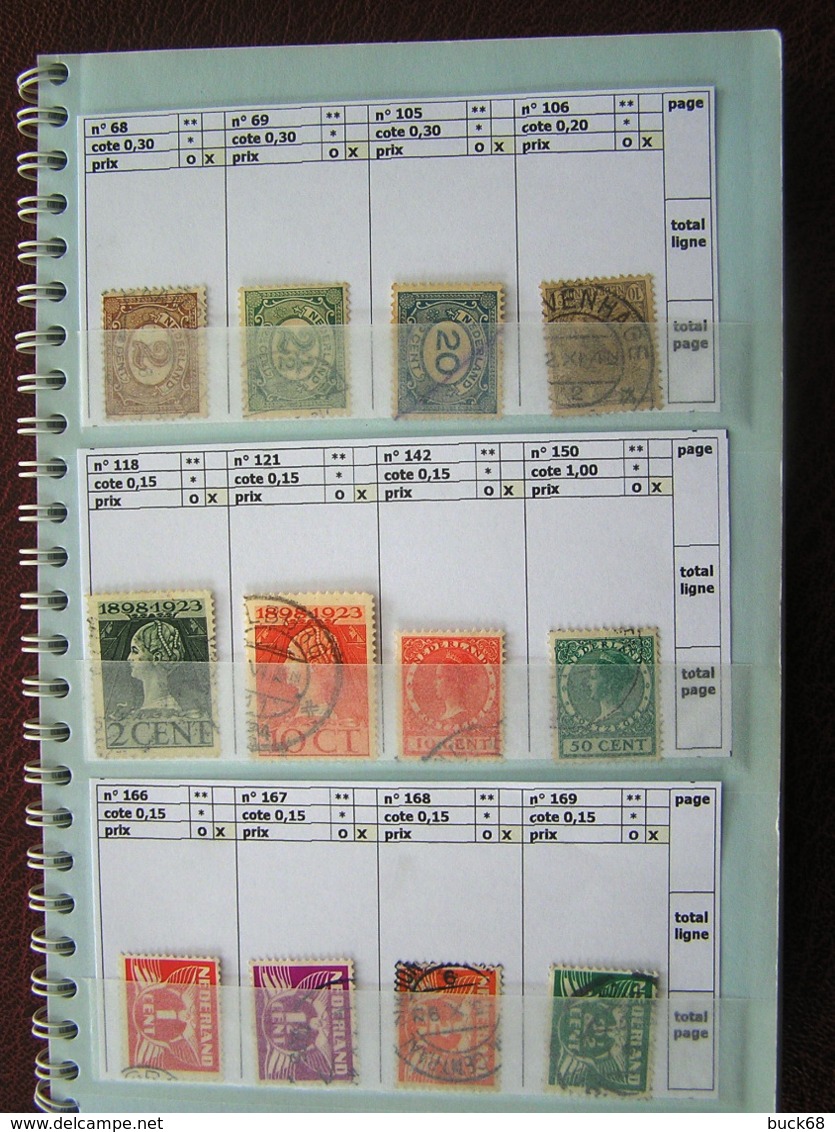 PAYS-BAS NEDERLAND NIEDERLANDEN Lot De 287 Timbres Stamps (o)/*/** Catalog Valeur Value 143 € - Collections