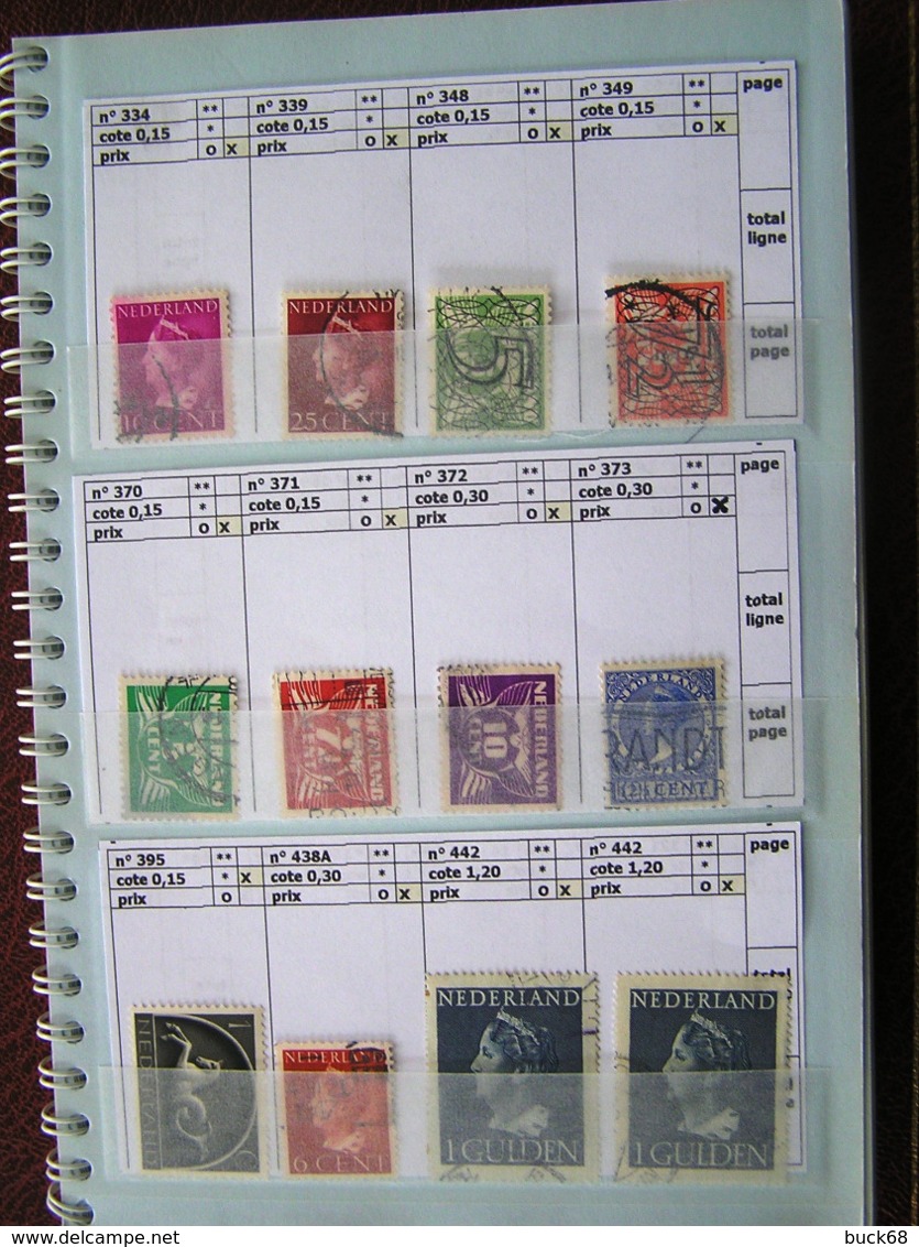 PAYS-BAS NEDERLAND NIEDERLANDEN Lot De 287 Timbres Stamps (o)/*/** Catalog Valeur Value 143 € - Collections