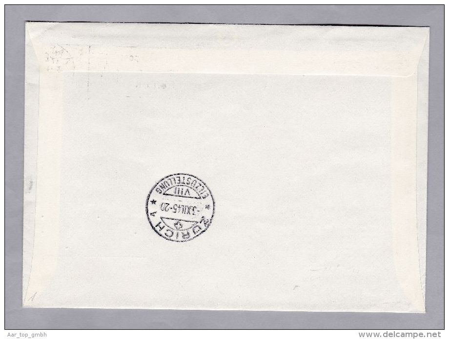 Schweiz Zuschlag 1943-12-03 R-Express-Brief Spendemarke - Storia Postale