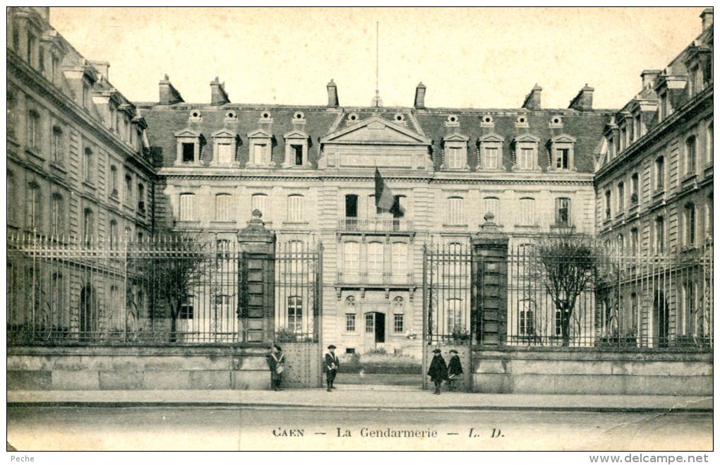 N°36978 -cpa Caen -la Gendarmerie- - Police - Gendarmerie