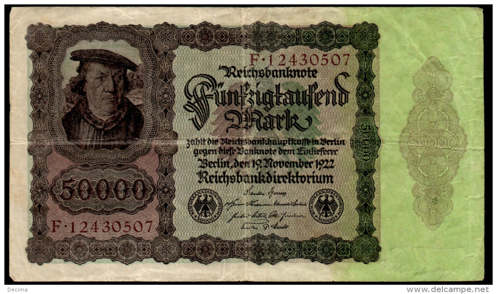 50000 MARCHI 1922 GERMANIA WEIMAR - 50000 Mark