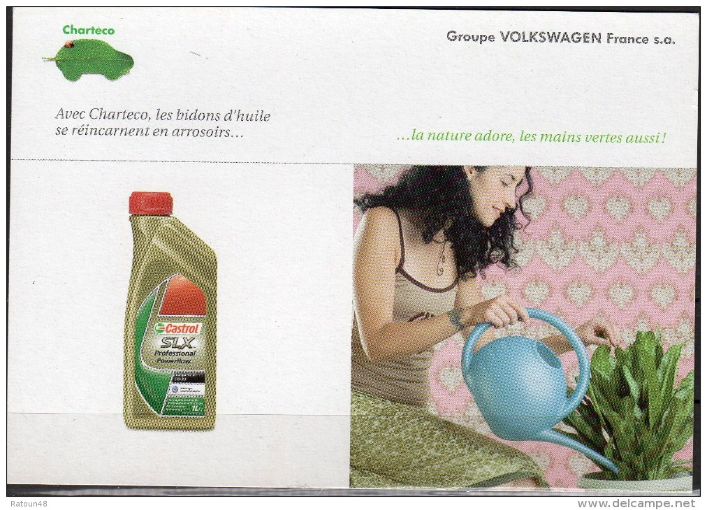 Carte - PUB - Groupe Volkswagen France - Protection De De L´environnement - Recyclage - Werbepostkarten