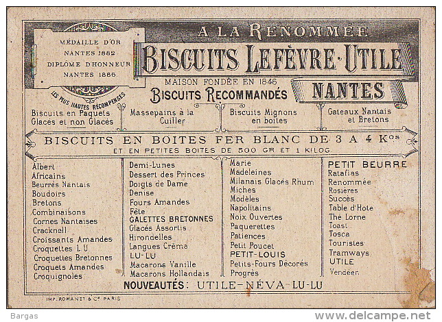 Chromo Biscuit Lefevre Utile - Lu