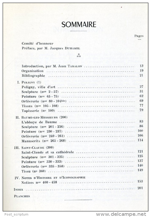 Livre - Art Sacré Dans Le Jura Du Moyen Age Au XVIIIe Siècle : Poligny Baume Saint Claude (catalogue Commenté D'oeuvres) - Franche-Comté