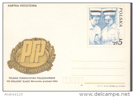 P099 Poland Postal Card 1983 Medicine - Ganzsachen