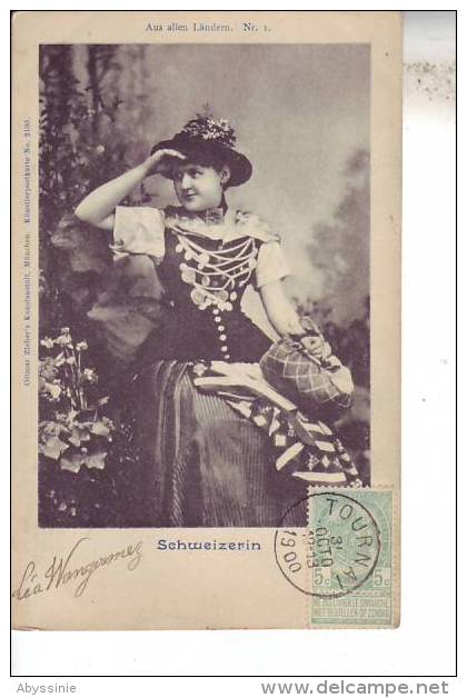 SUISSE - D9 315 - (circulé En 1900) SCHWEIZERIN - Nr 2100 Ottmar Zieher´s Kunstanstalt à Munchen - Stans