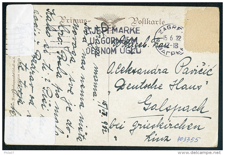 Fialkowska, W. - Gluck Auf Allen Wegen - Boy, Meadow, Clover ----- Postcard Traveled - Fialkowska, Wally