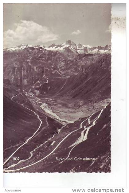 SUISSE - FURKA AND GRIMSELSTRASSE (lacets) - Nr 1839 O. Sussli Jenny Thalwil Zurich - D9 233 - Thal