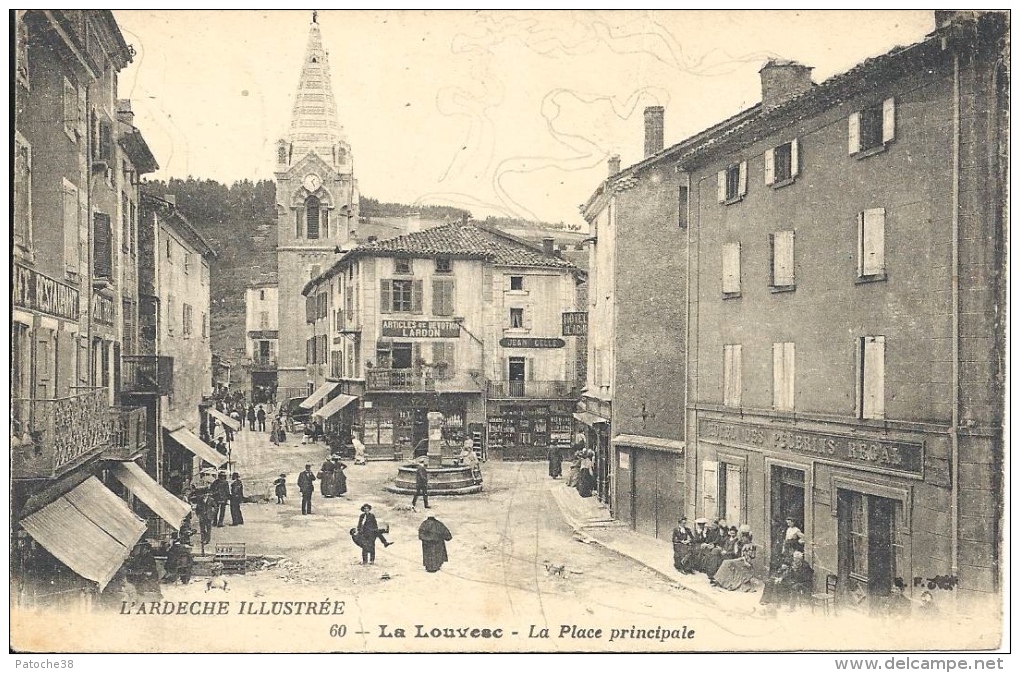 07 - LA LOUVESC - Ardèche - La Place Principale - La Louvesc