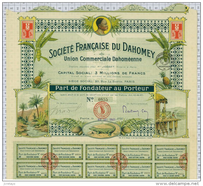 Sté Française Du Dahomey, Union Commerciale Dahoméenne, Super Déco! - Africa